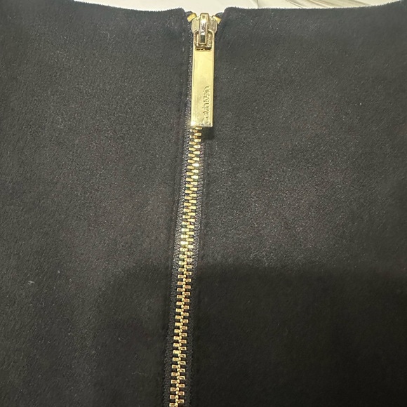 Calvin Klein Black Dress with Leather Accent - Picture 5 of 5